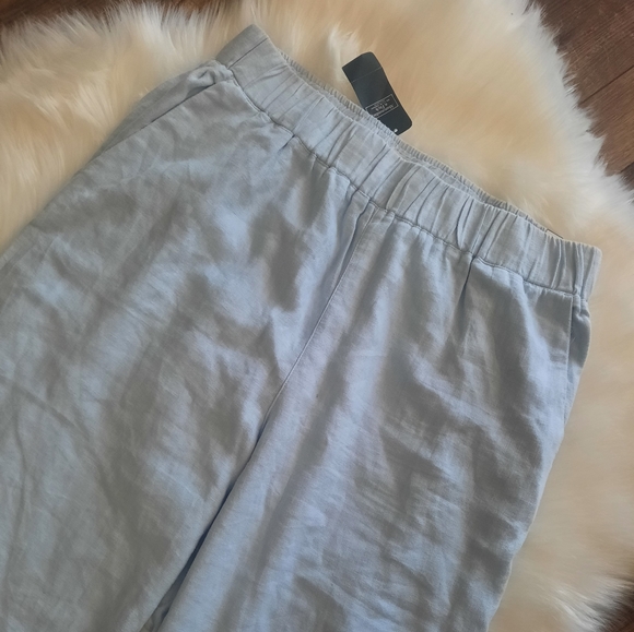 ABERCROMBIE & FITCH: Linen-Blend Pull-On Wide Leg Pants - Picture 6 of 6